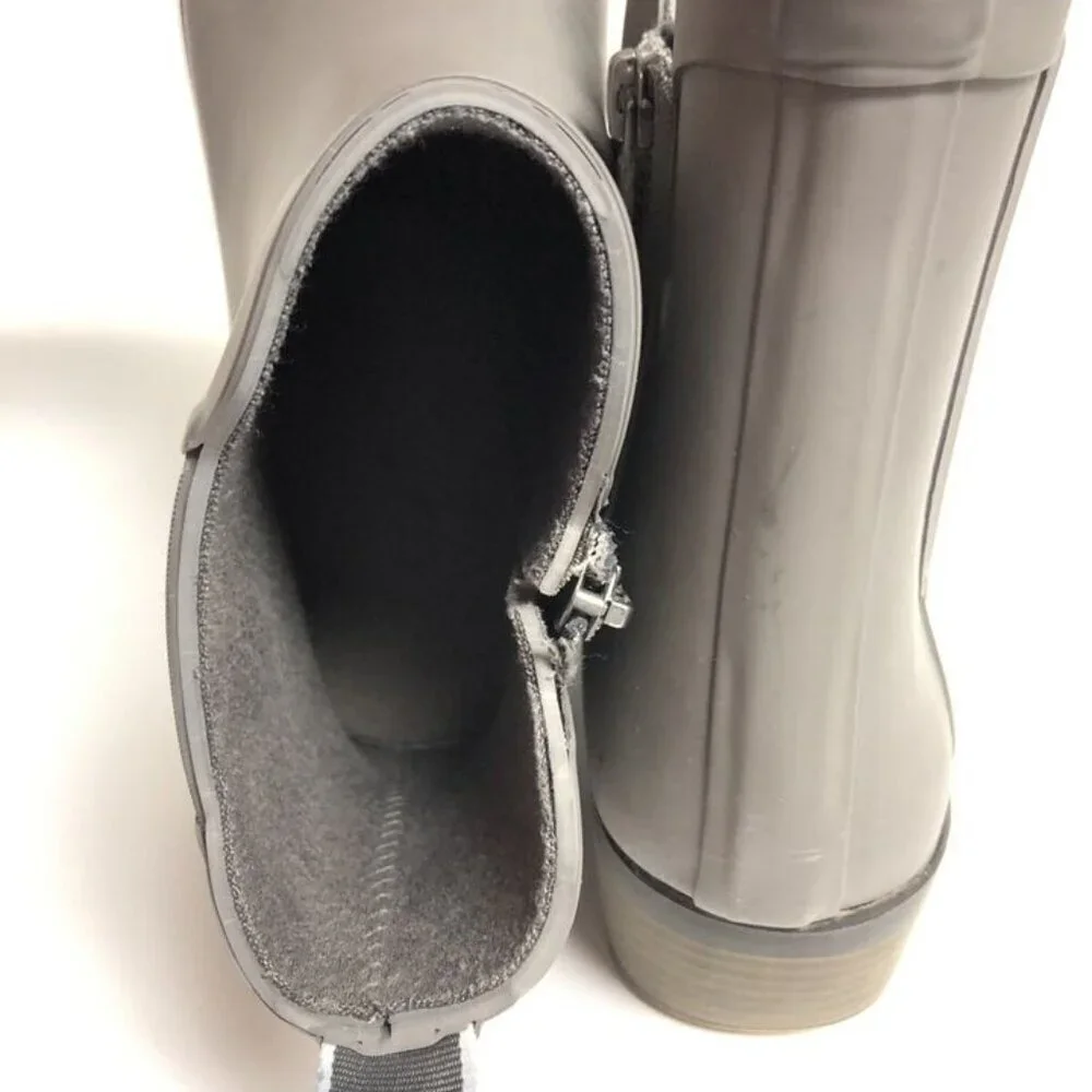 Lucky Brand Women’s Basel H20 Rain Boots Gray, Size 8 M